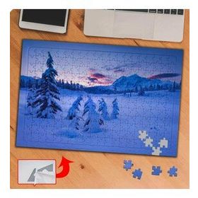 P115 Karlı Çam Ağaçları Manzarası 240 Parça Puzzle Yapboz Tablo