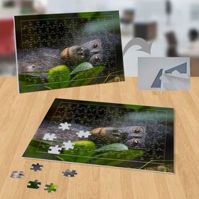 P118 Yatan Maymun Hayvan Doğa 99 Parça Puzzle Yapboz