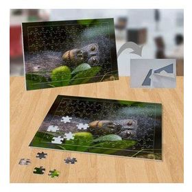 P118 Yatan Maymun Hayvan Doğa 99 Parça Puzzle Yapboz