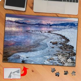 P122 Kış Mevsiminde Sahil Kenarı 240 Parça Puzzle Yapboz Tablo