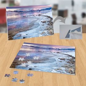 P122 Pembe Gökyüzü Deniz Doğa 99 Parça Puzzle Yapboz