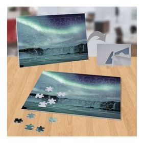 P128 Kuzey Işıkları Şelale Doğa Olayı 99 Parça Puzzle Yapboz