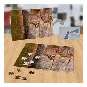 P129 Ağaç Kavuğunda Baykuş Doğa Hayvan 99 Parça Puzzle Yapboz