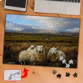 P130 Kırda Sevimli Kuzular 240 Parça Puzzle Yapboz Tablo