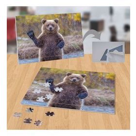 P132 Doğadaki Ayı Hayvan Yabani 99 Parça Puzzle Yapboz