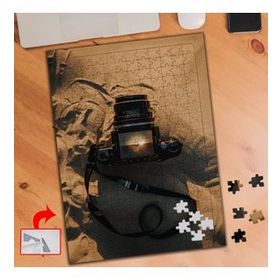 P353 Kumda Fotoğraf Makinesi 240 Parça Puzzle Yapboz Tablo