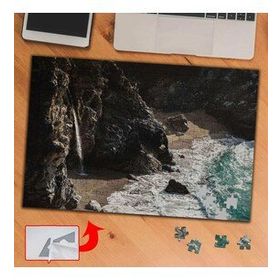 P358 Büyük Dağ Ve Dalgalı Deniz 240 Parça Puzzle Yapboz Tablo