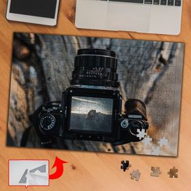 P365 Kayadaki Fotoğraf Makinesi 240 Parça Puzzle Yapboz Tablo