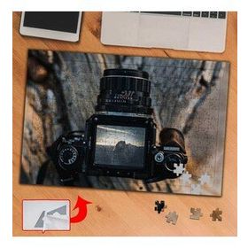 P365 Kayadaki Fotoğraf Makinesi 240 Parça Puzzle Yapboz Tablo