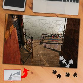 P902 Sahile İnen Merdiven Sandal 240 Parça Puzzle Yapboz Tablo