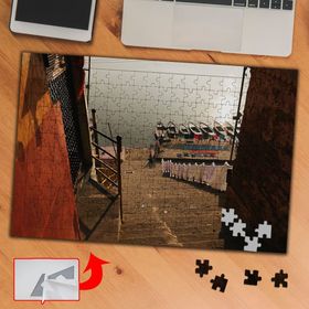 P902 Sahile İnen Merdiven Sandal 240 Parça Puzzle Yapboz Tablo