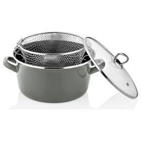 Paçi 22 cm 4.5 lt Gri Kızartma Tenceresi