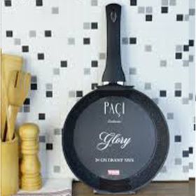 Paçi 28 cm Mat Siyah Granit Ezme Krep Tavası