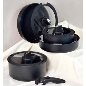 Paçi Belariva Easy Cook Siyah 8 Parça Tencere Seti