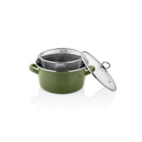 Paçi Betty 22 CM Zeytin Yeşili Kızartma Tenceresi