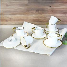 Paçi Canarino Yaldızlı 6'lı Kahve Fincanı