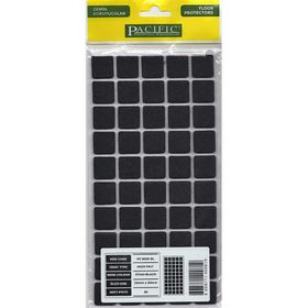 Pacific 20x20 mm Siyah Yapışkanlı Keçe