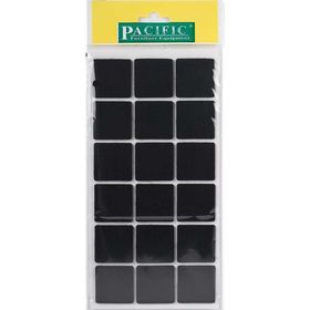 Pacific 35x35 mm Siyah Yapışkanlı Keçe