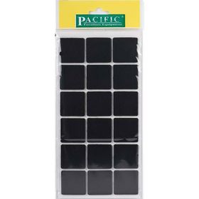 Pacific 35x35 mm Siyah Yapışkanlı Keçe
