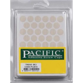 Pacific Yapışkanlı 14 mm Trend Bej 50 Adet Vida Tıpası