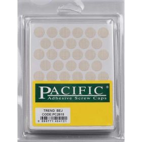 Pacific Yapışkanlı 14 mm Trend Bej 50 Adet Vida Tıpası