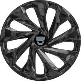 PackGar Dacia Doker 216 Amblemli Piano Black 4'lü Set 14 İnç Jant Kapağı