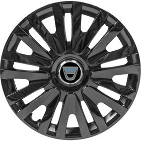 PackGar Dacia Lodgy 208 Amblemli Piano Black 4'lü Set 14 İnç Jant Kapağı
