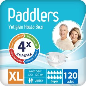 Paddlers Bantlı X-Large 120 Adet Yetişkin Hasta Bezi
