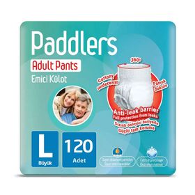Paddlers L Beden 120 Adet Külot Yetişkin Bezi