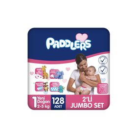 Paddlers No:1 Yenidoğan 128 Adet Bebek Bezi