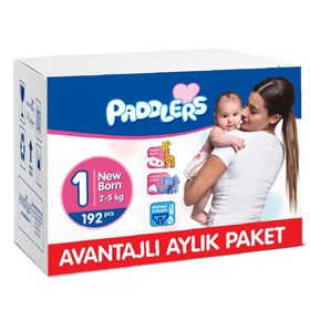 Paddlers No:1 Yenidoğan 192 Adet Bebek Bezi