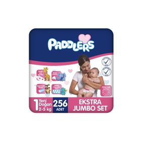 Paddlers No:1 Yenidoğan 256 Adet Bebek Bezi
