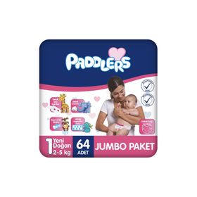 Paddlers No:1 Yenidoğan 64 Adet Bebek Bezi