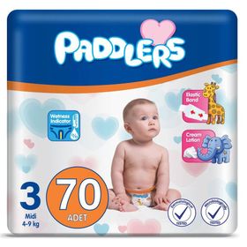 Paddlers No:3 Midi 70 Adet Bebek Bezi
