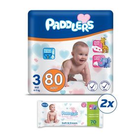 Paddlers No:3 Midi 80 Adet Bebek Bezi