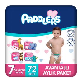 Paddlers No:7 XXLarge 72 Adet Bebek Bezi