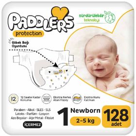 Paddlers Protection No:1 Yenidoğan 128 Adet Bebek Bezi