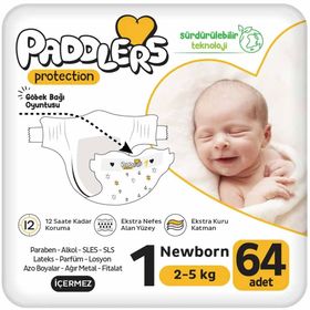 Paddlers Protection No:1 Yenidoğan 64 Adet Bebek Bezi