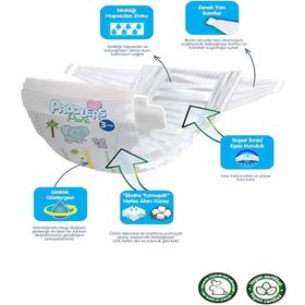 Paddlers Pure No:3 Midi 4 Adet Bebek Bezi