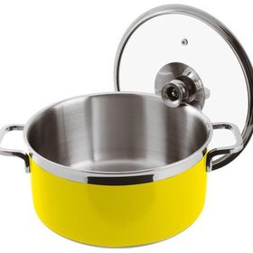 Paderno 20H 10 cm Sarı Kapaklı Tencere