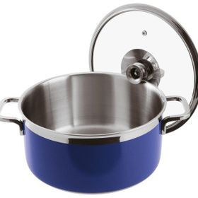 Paderno 20H 12 cm Mavi Kapaklı Tencere
