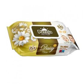 Pafilya Papatya Plastik Kapaklı 120 Adet Bebek Islak Mendil
