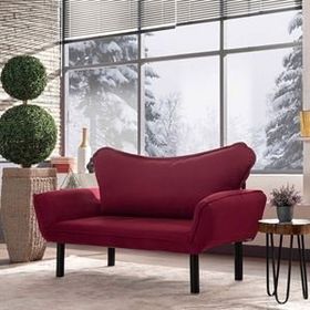 Pafu Chatto Bordo İkili Kanepe