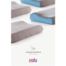 Pafu Visco Boyun Destekli Karbon Ortopedik Yastık