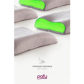Pafu Visco Çift Boyun Destekli Karbon Ortopedik Yastık