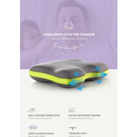 Pafu Visco Horlama Azaltıcı Karbon İplikli Ortopedik Yastık