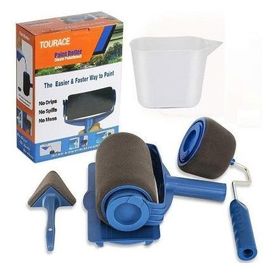Paint Roller Damlatmayan Duvar Boya Rulosu Boyama Seti Pratik Kullanımlı Badana Boya Fırça Rulo Seti