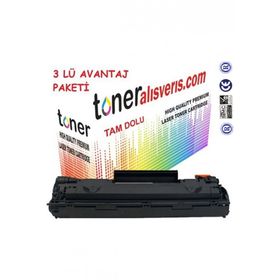 Paintter CE285A HP 3 Adet P1100 P1102W M1132 M1212 M1217 Muadil Toner