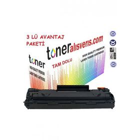 Paintter CE285A HP 3 Adet P1100 P1102W M1132 M1212 M1217 Muadil Toner