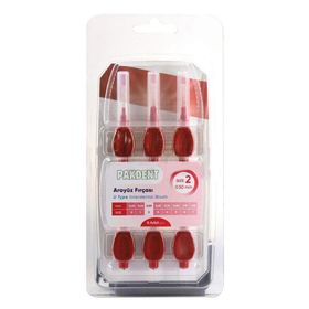 Pakdent 0.50 mm U Tipi 6 Adet Pembe Arayüz Fırçası